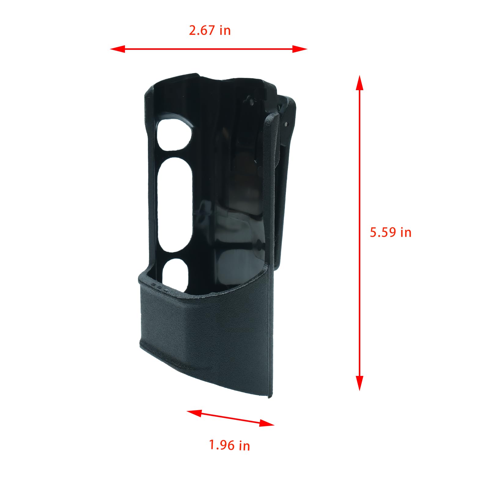 BVMAG 2-Way Radio Holster for Motorola PMLN5331 PMLN5331A APX 7000 - Universal Holder Carry Case for 1.5/3.5 Inch Portable Radios - Top & Dual Display Compatible - 2 Pack - Perfect for Security, Construction & Outdoor Activities