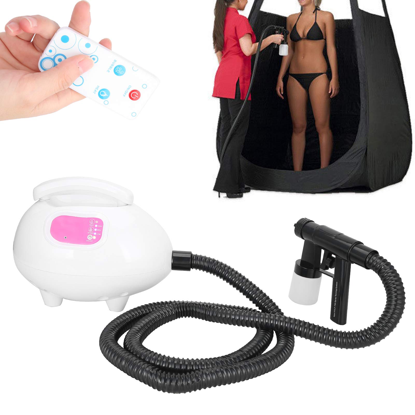 Professional Electric Spray Tanning Machine - Sunless Airbrush Tan System for Bronze Skin, Portable & Easy to Use - Perfect for Home Salons, Spray Tan Businesses & Self-Tanning Enthusiasts (US Stock)