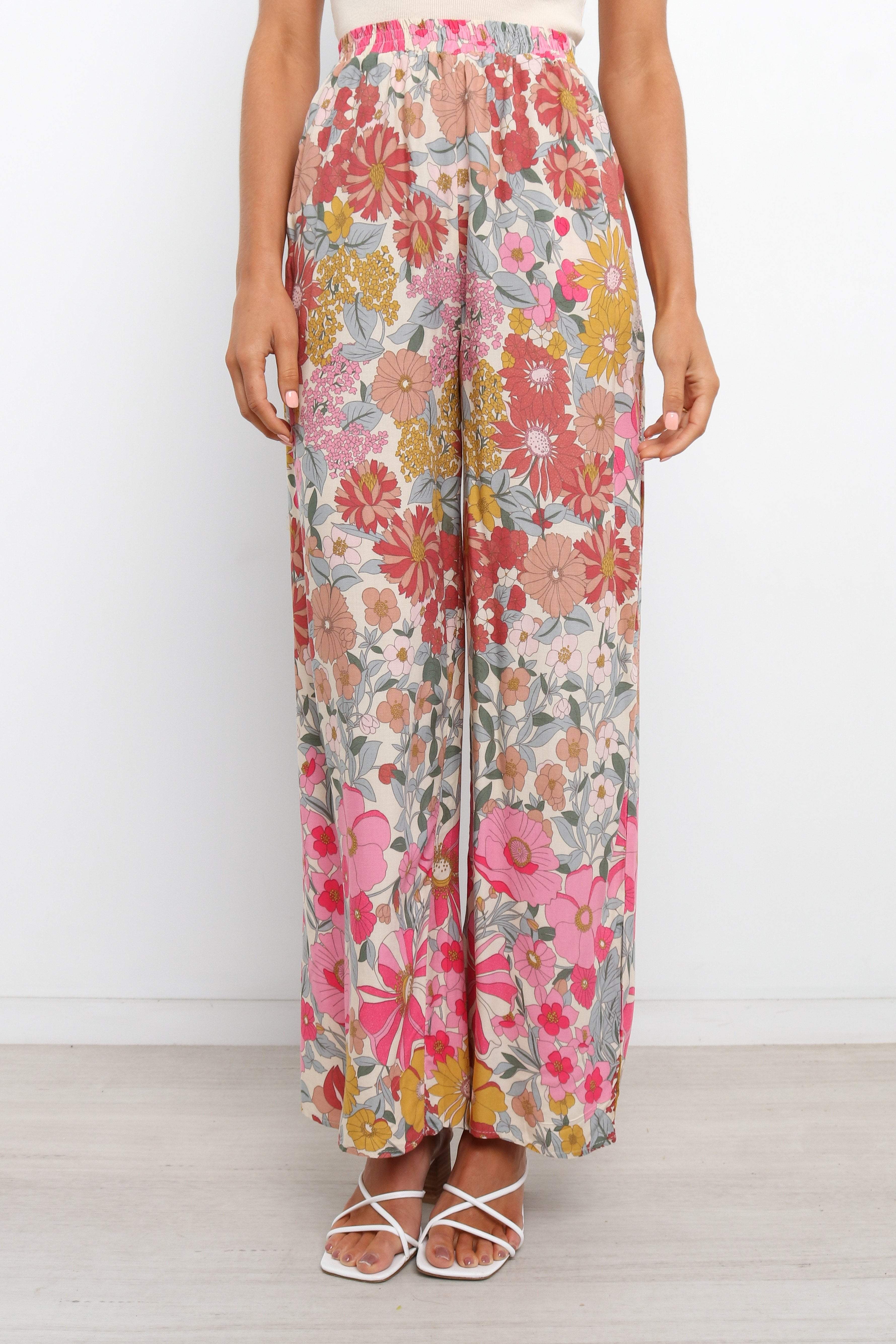 Stylish Hart Pant Floral Print Women's Pants - Perfect for Casual Wear, Office & Spring Outfits