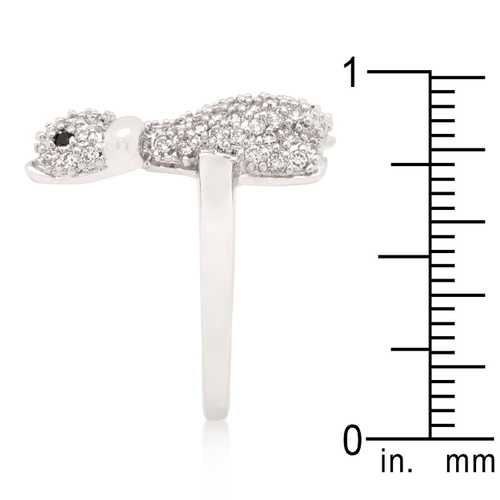 Elegant Cubic Zirconia Giraffe Animal Jewelry Ring for Women - Perfect Gift for Birthday, Anniversary & Fashion Accessories