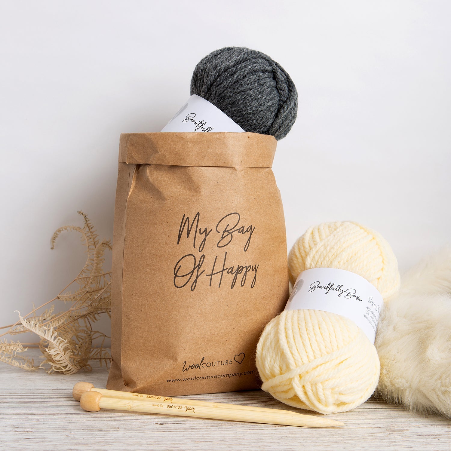 DIY Monogram Hot Water Bottle Cover Knitting Kit - Cozy Handmade Gift for Winter Warmth - Perfect for Cold Nights, Home Comfort & Thoughtful Presents