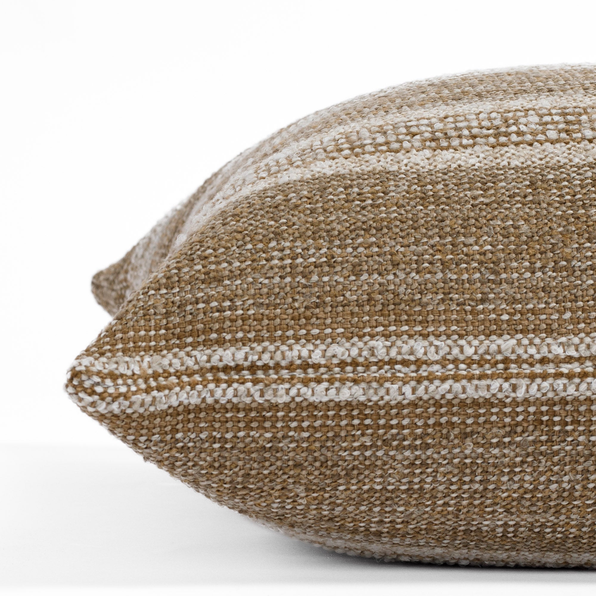 Acadia Stripe 22x22 Decorative Throw Pillow Cover in Cinnamon - Perfect for Sofa, Bed & Home Decor