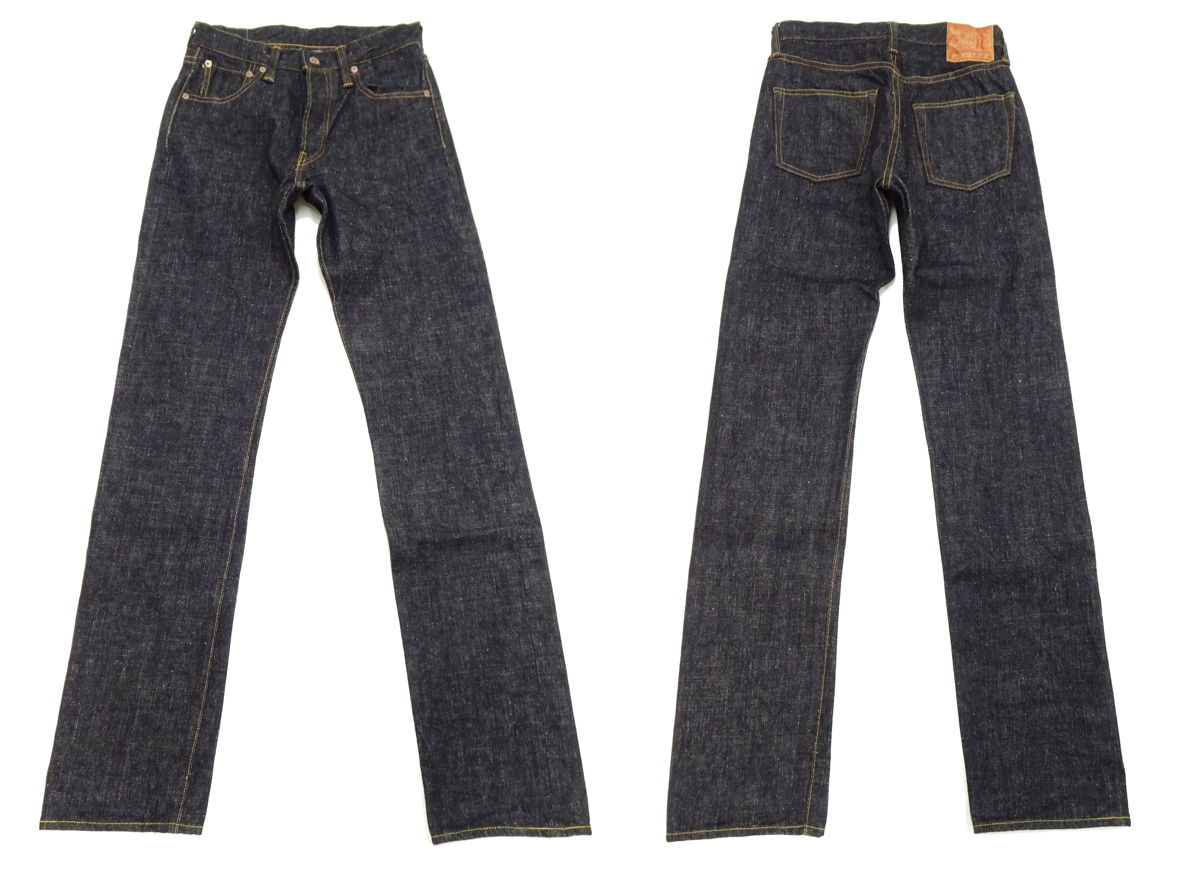 Samurai Jeans S5100VX Men's Slim Straight Fit 17oz Japanese Selvedge Denim Jeans - Premium Deep Indigo One Wash for Casual Wear & Street Style