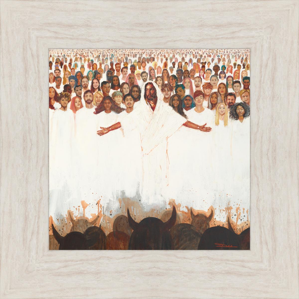 Fear Not, For They That Be With Us Are More - Inspirational Christian Wall Art for Home & Office Decor - Perfect for Living Room, Bedroom, or Gift Giving