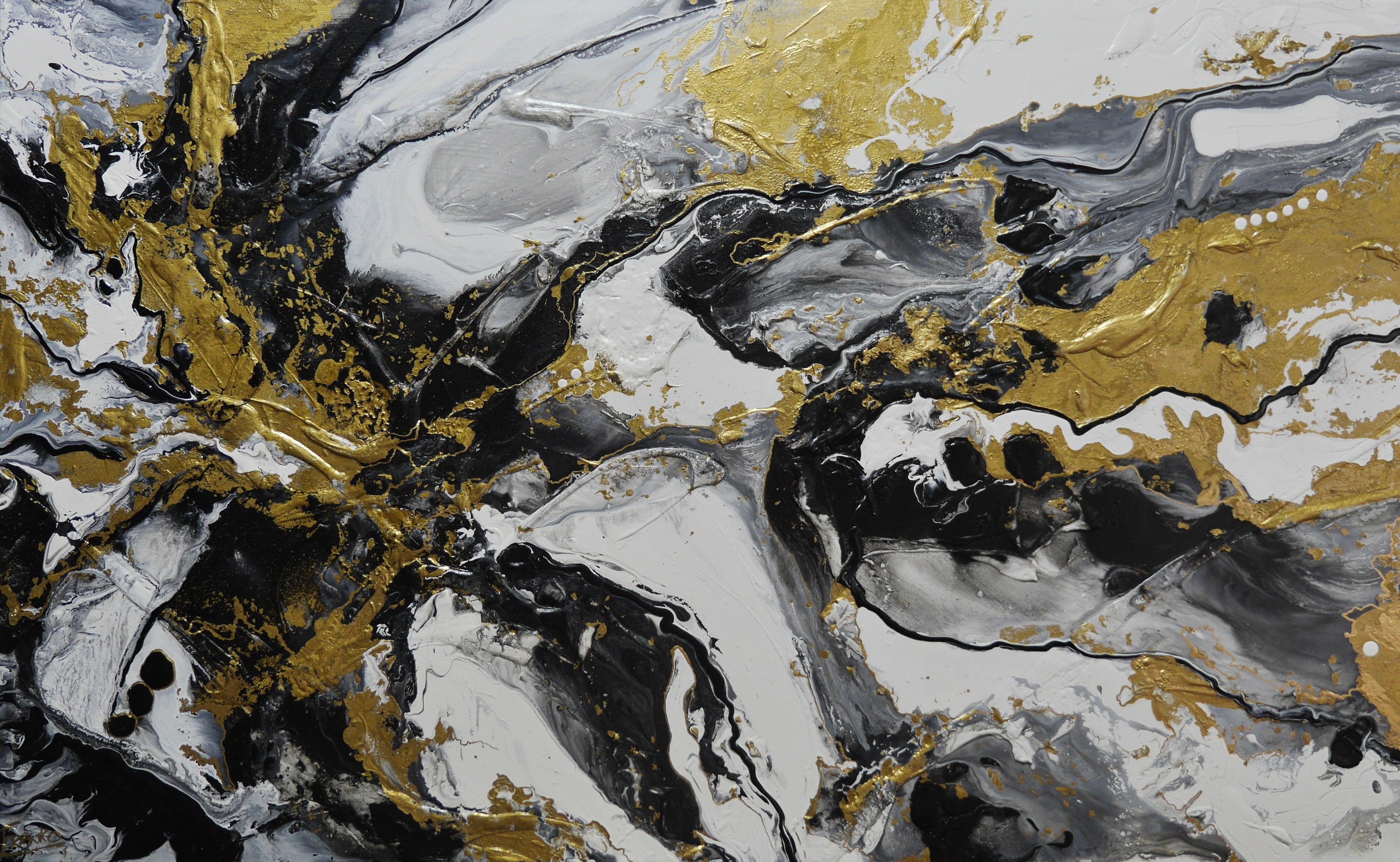 Golden Anatomy 160cm x 100cm Textured Abstract Canvas Art - Modern Wall Decor for Living Room, Bedroom & Office