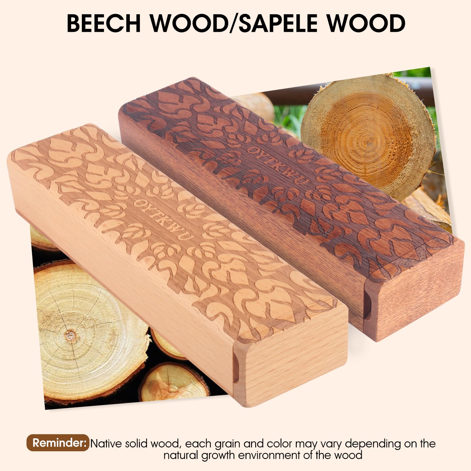7-Day Wooden Weekly Pill Organizer - Daily Pill Box for Medication Tracking, Travel-Friendly & Safe (Beech) - Perfect for Home, Office, and Travel Use