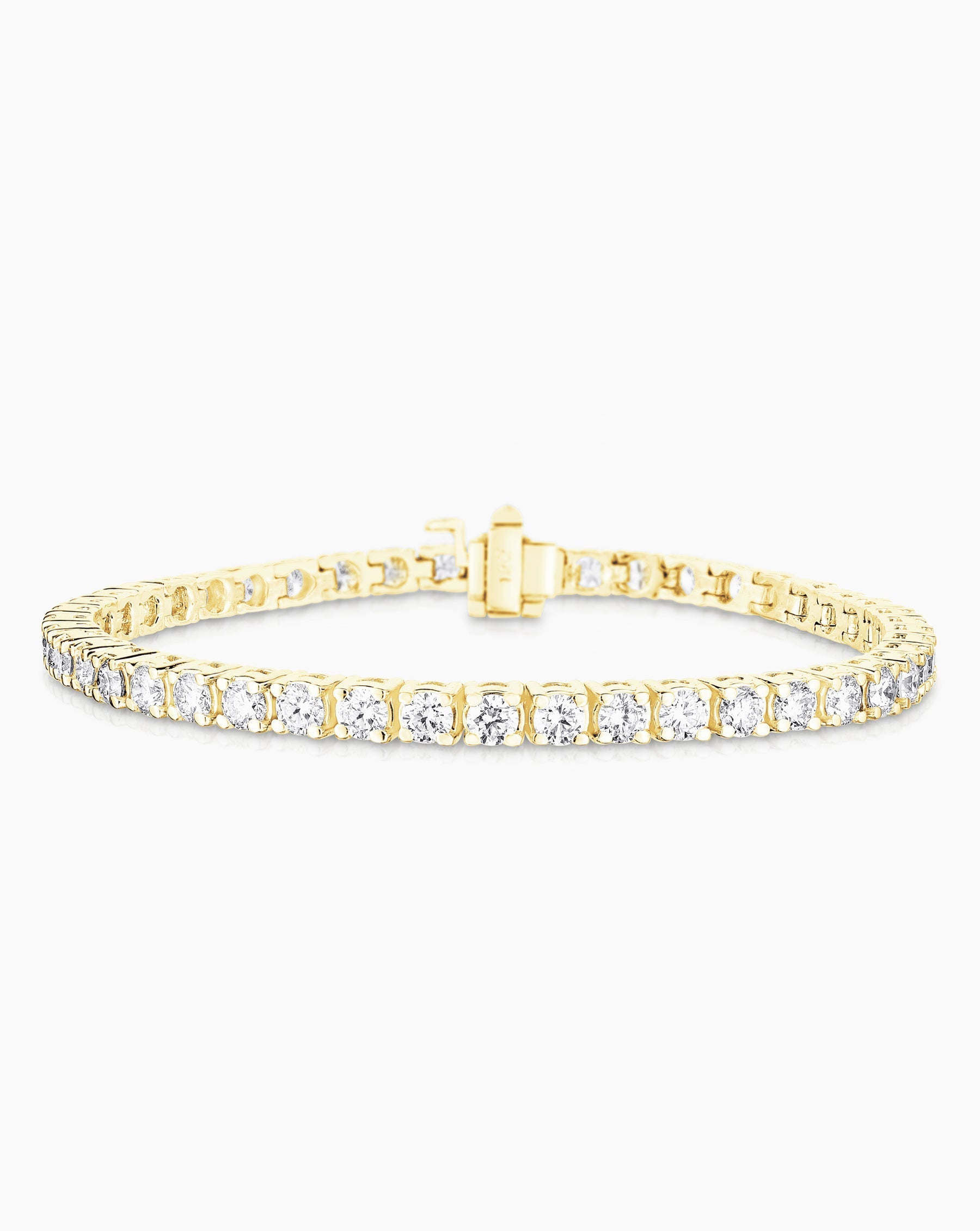 Elegant Diamond Tennis Bracelet for Women - 14K Gold Plated Cubic Zirconia Bracelet - Perfect for Weddings, Parties & Everyday Wear