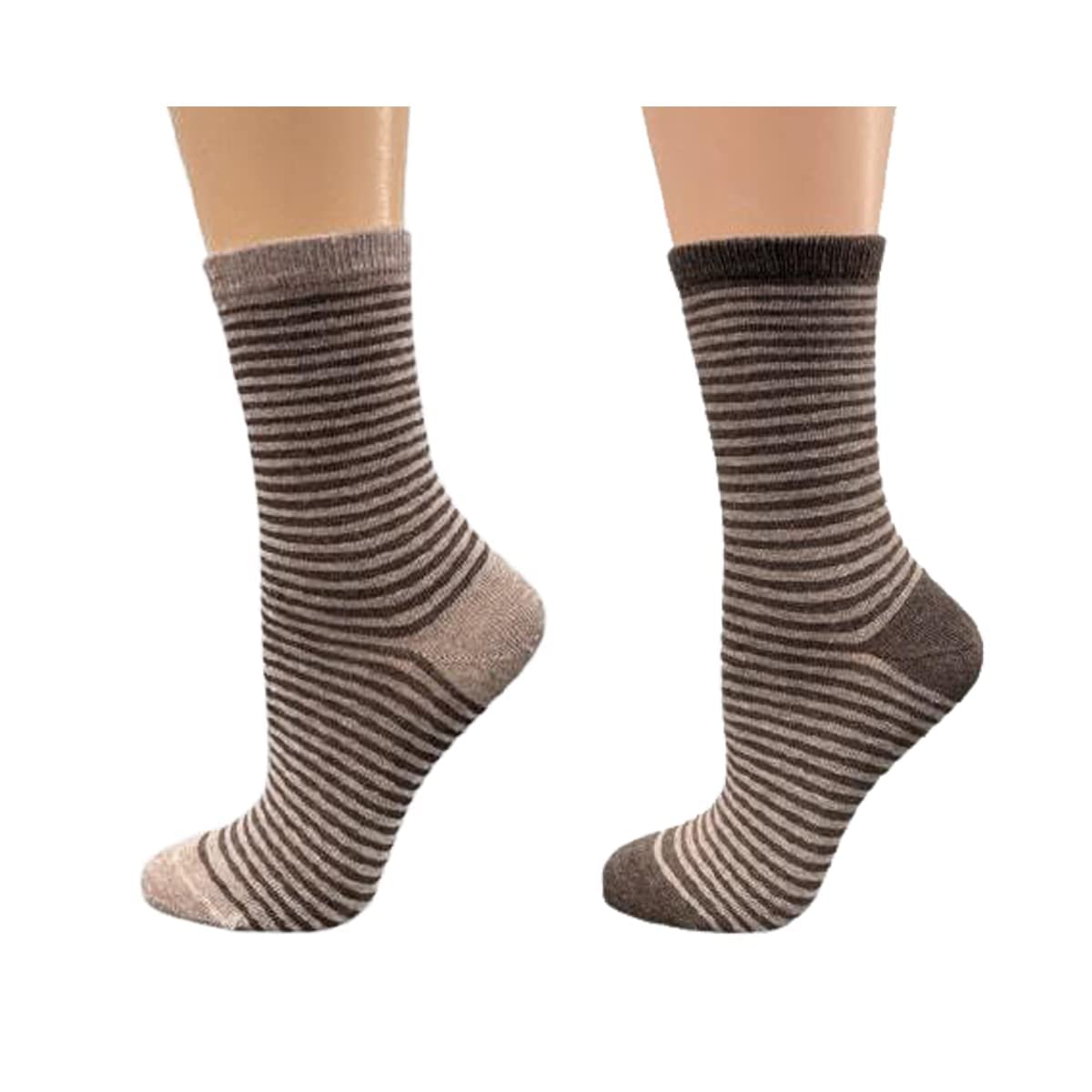 Women's Cotton Crew Socks - Striped & Polka Dot Dress Socks for Women | Soft Mid-Calf Casual Socks for All-Day Comfort & Stylish Look | Perfect for Office, Daily Wear & Fashion Outfits