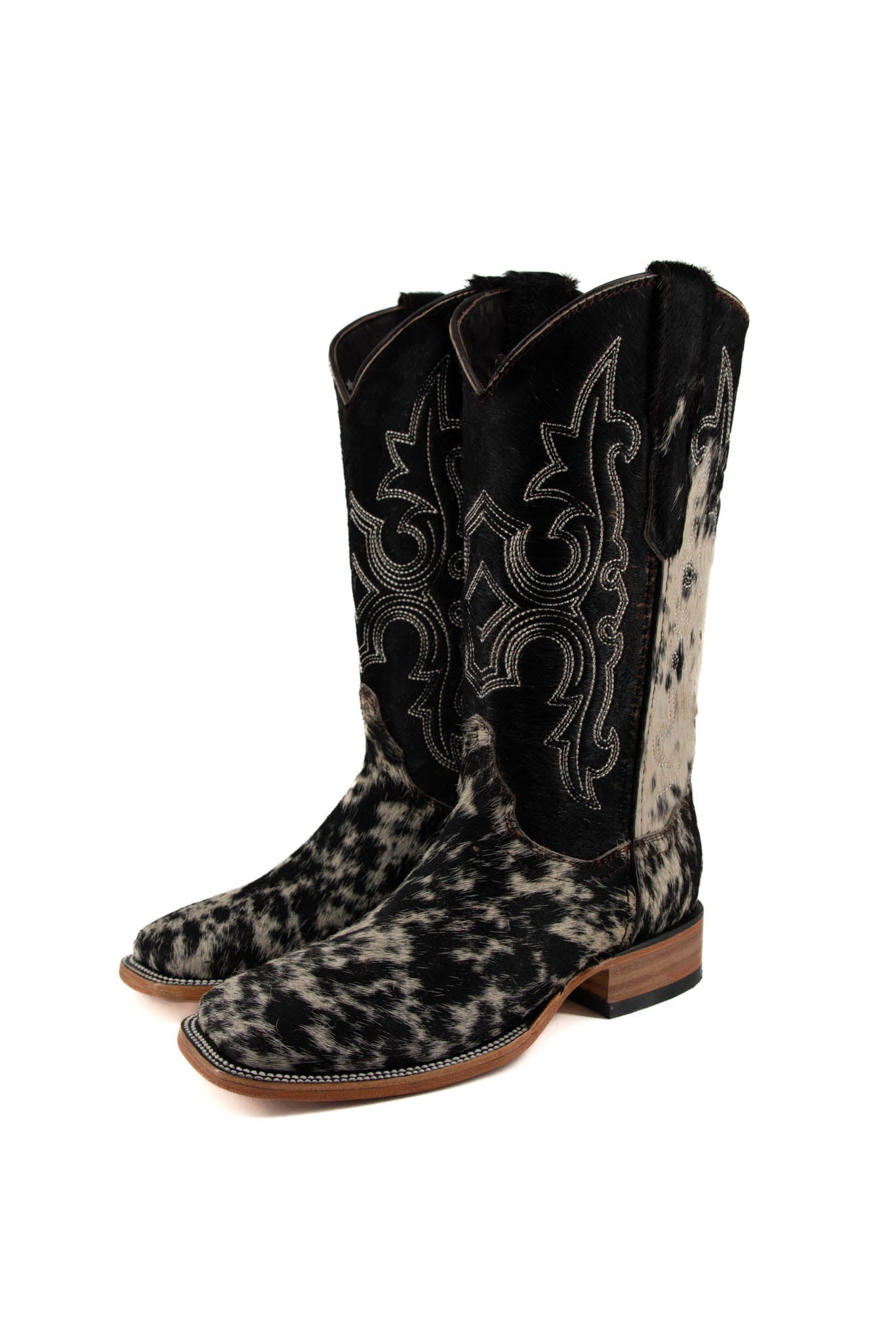 Women's Cowhide Square Toe Ankle Boots Size 6 - Comfortable & Stylish Short Shaft Boots for Casual Wear, Office & Night Out - FINAL SALE