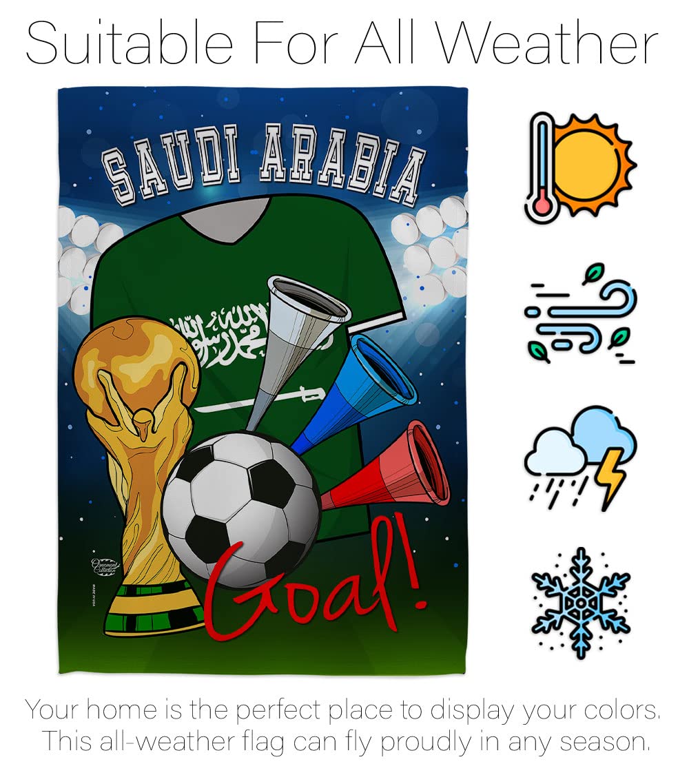 Saudi Arabia World Cup Flag - Outdoor & Indoor Decor for Soccer Fans