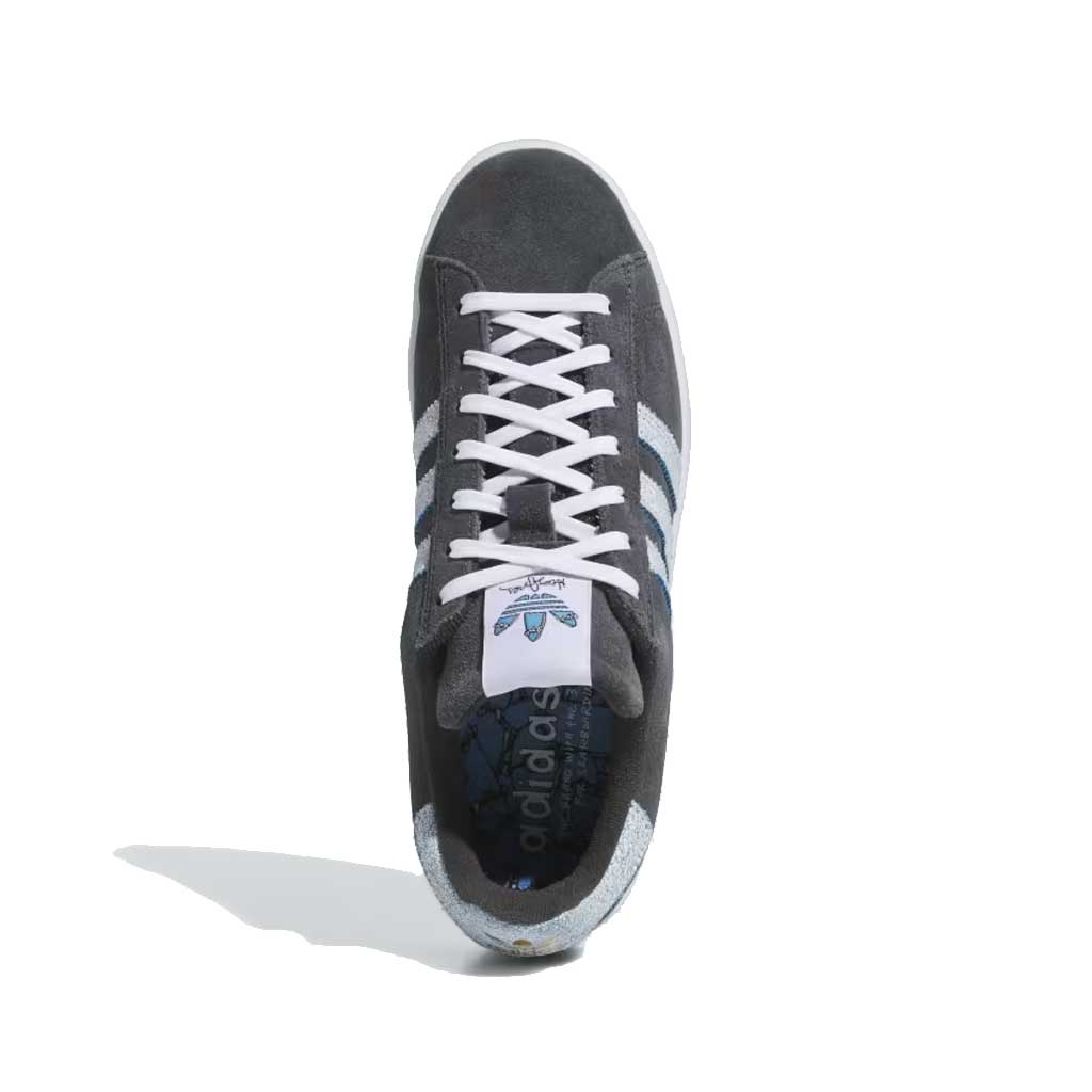 Adidas x Henry Jones Campus ADV Sneakers - Carbon, Cloud White & Light Blue Colorway | Stylish & Comfortable for Casual Wear, Street Fashion & Everyday Use