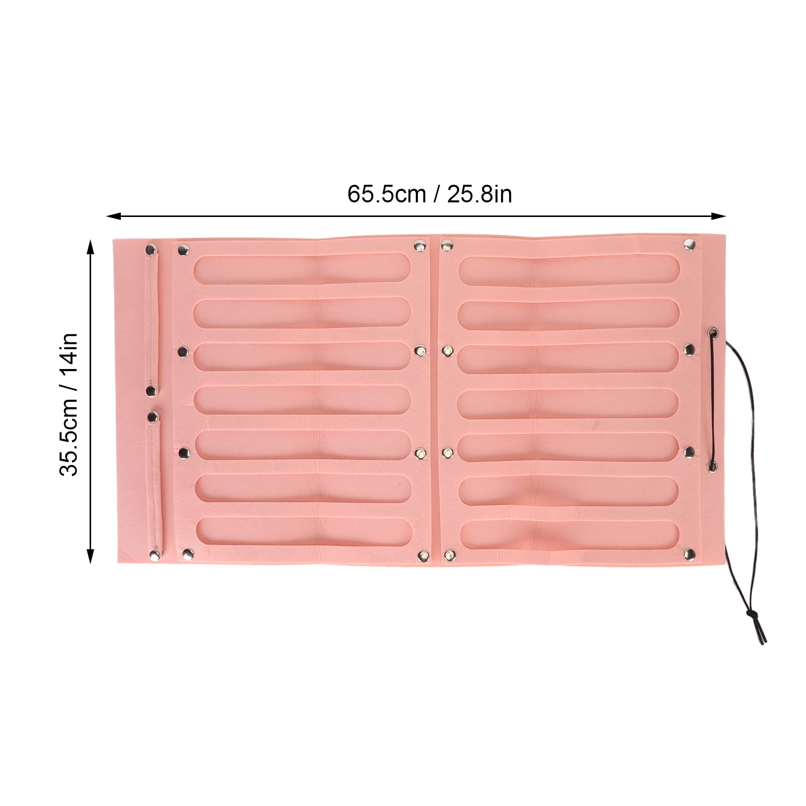 Ubersweet® 2-Tier Pink Felt Hair Clips Holder - Large Capacity Hair Bow Organizer for Girls, Door Mounted Hair Accessory Storage with Deformation Prevention | Perfect for Bedroom, Bathroom & Closet Organization