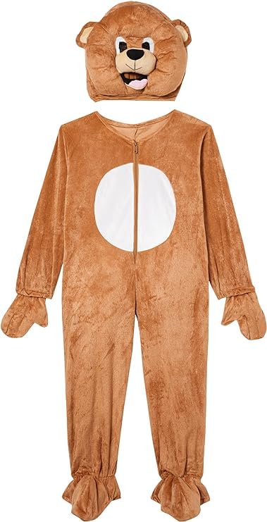 America Bear Mascot Costume for Kids & Adults - Patriotic Animal Outfit for Halloween, Cosplay & Sports Events