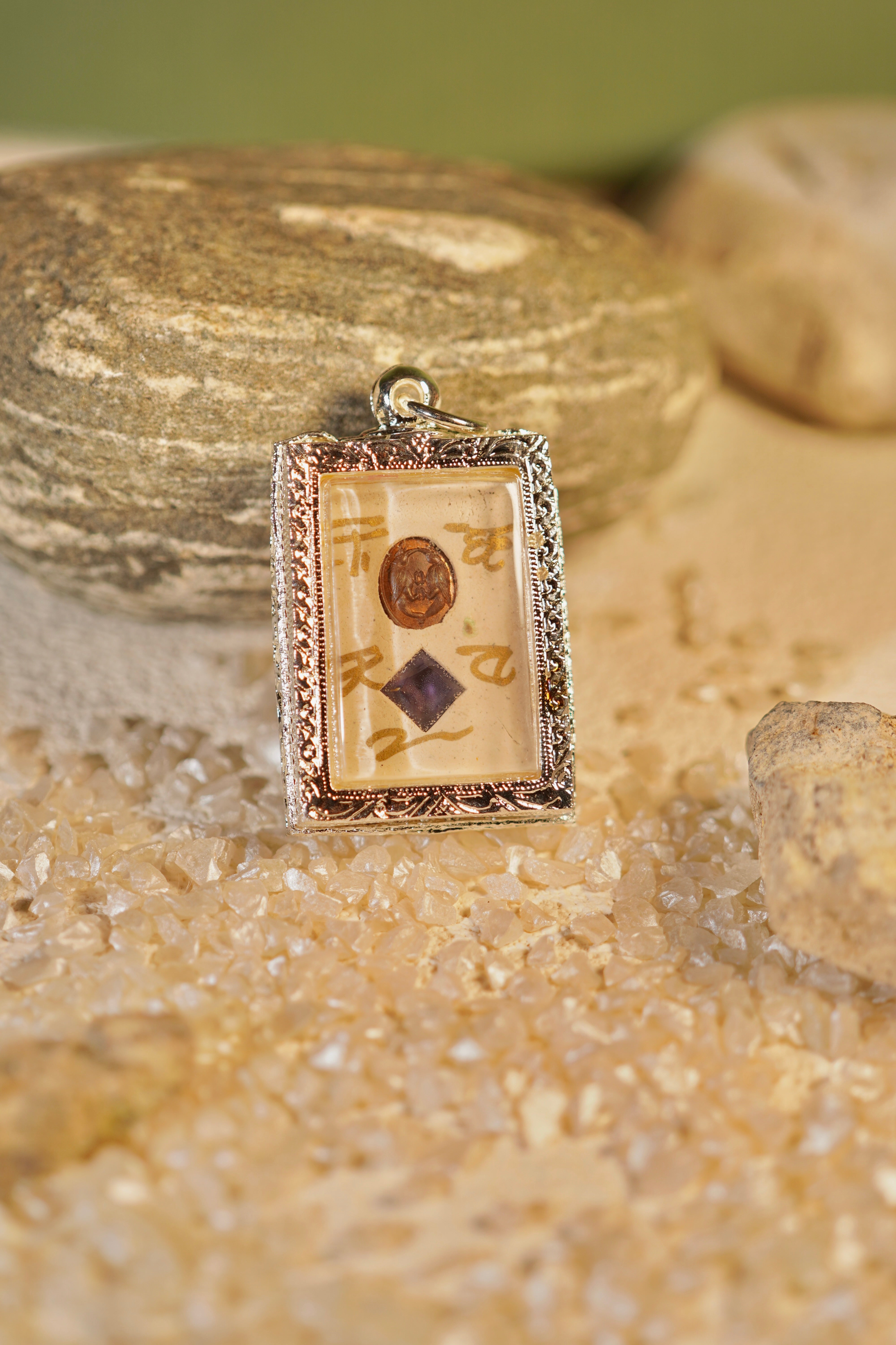 Salika XL Amulet - Elegant Spiritual Jewelry for Protection & Good Luck | Perfect for Meditation, Yoga & Daily Wear