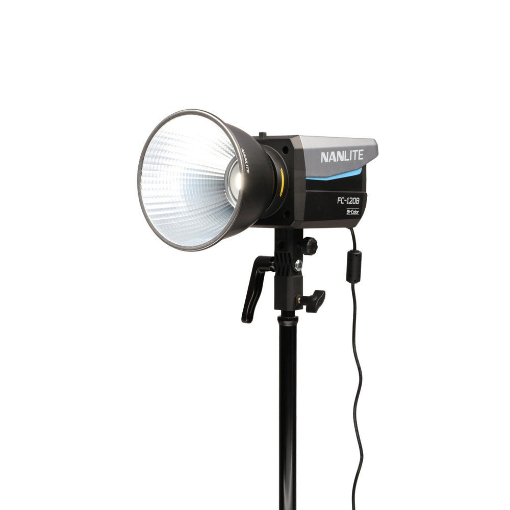 Nanlite FC 120B Bi-Color LED Spotlight - Professional Studio Lighting for Photography & Videography - Perfect for YouTube, Film Sets, and Live Streaming