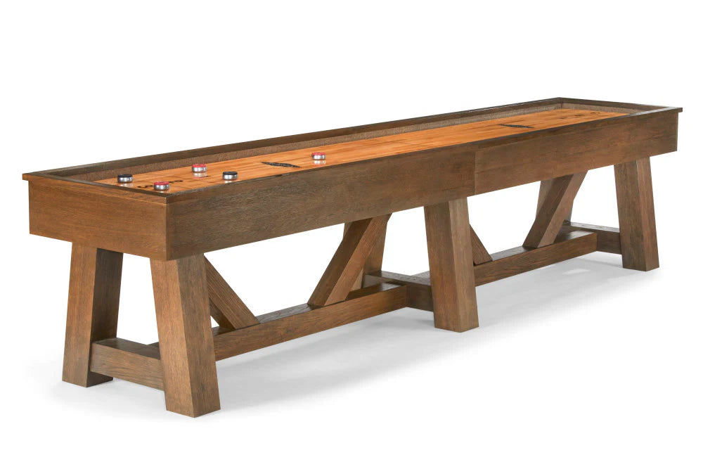 Premium Brunswick Botanic 12-Foot Shuffleboard Table for Game Rooms & Bars – Professional Indoor Shuffleboard for Home Entertainment & Pub Games