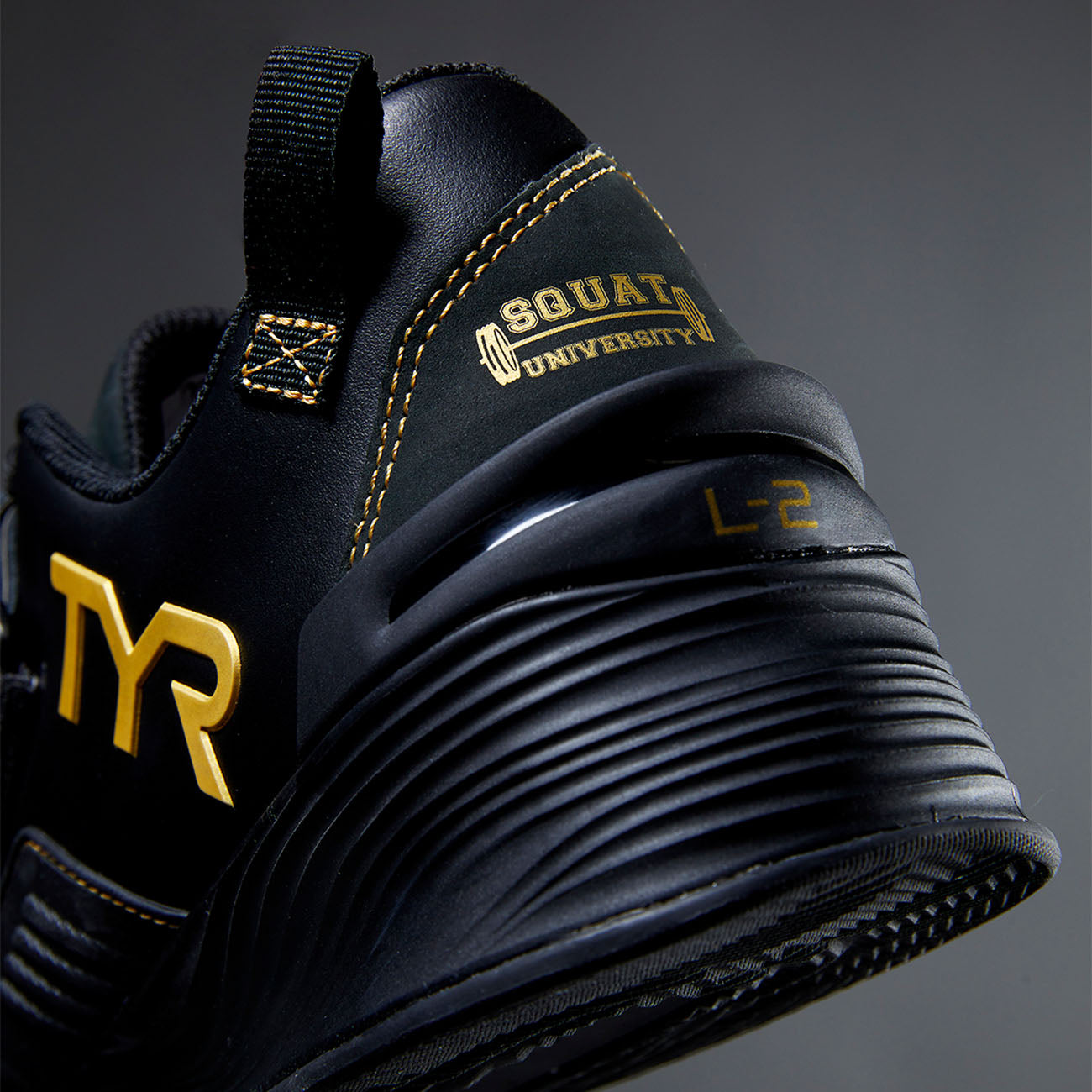 Tyr L2 Lifter Black Gold - Premium Weightlifting Shoes for CrossFit & Powerlifting - Ideal for Gym Training & Competition