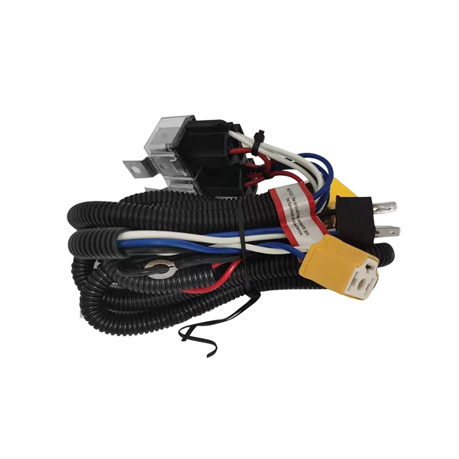 12V Easy Install Truck Headlight Relay Harness Kit - Durable Waterproof Split Charge with Fuse Protection (Orange) | Perfect for Off-Roading, Night Driving & Vehicle Safety Upgrades