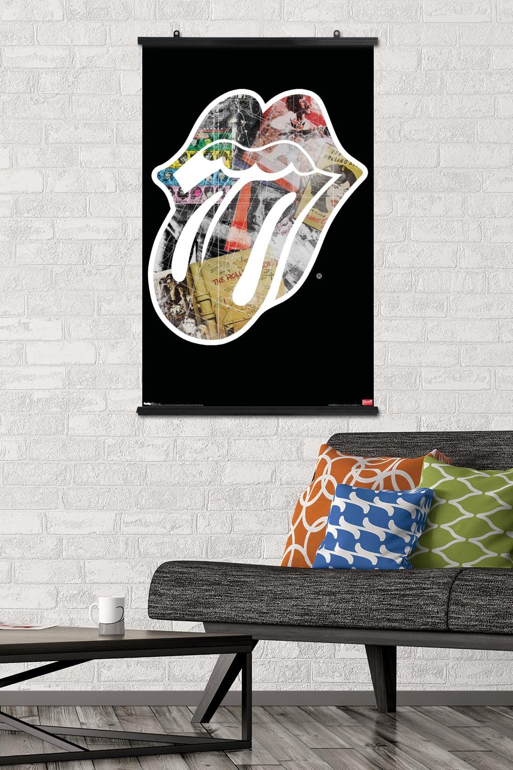 Rolling Stones Logo Wall Poster - Premium 22.375