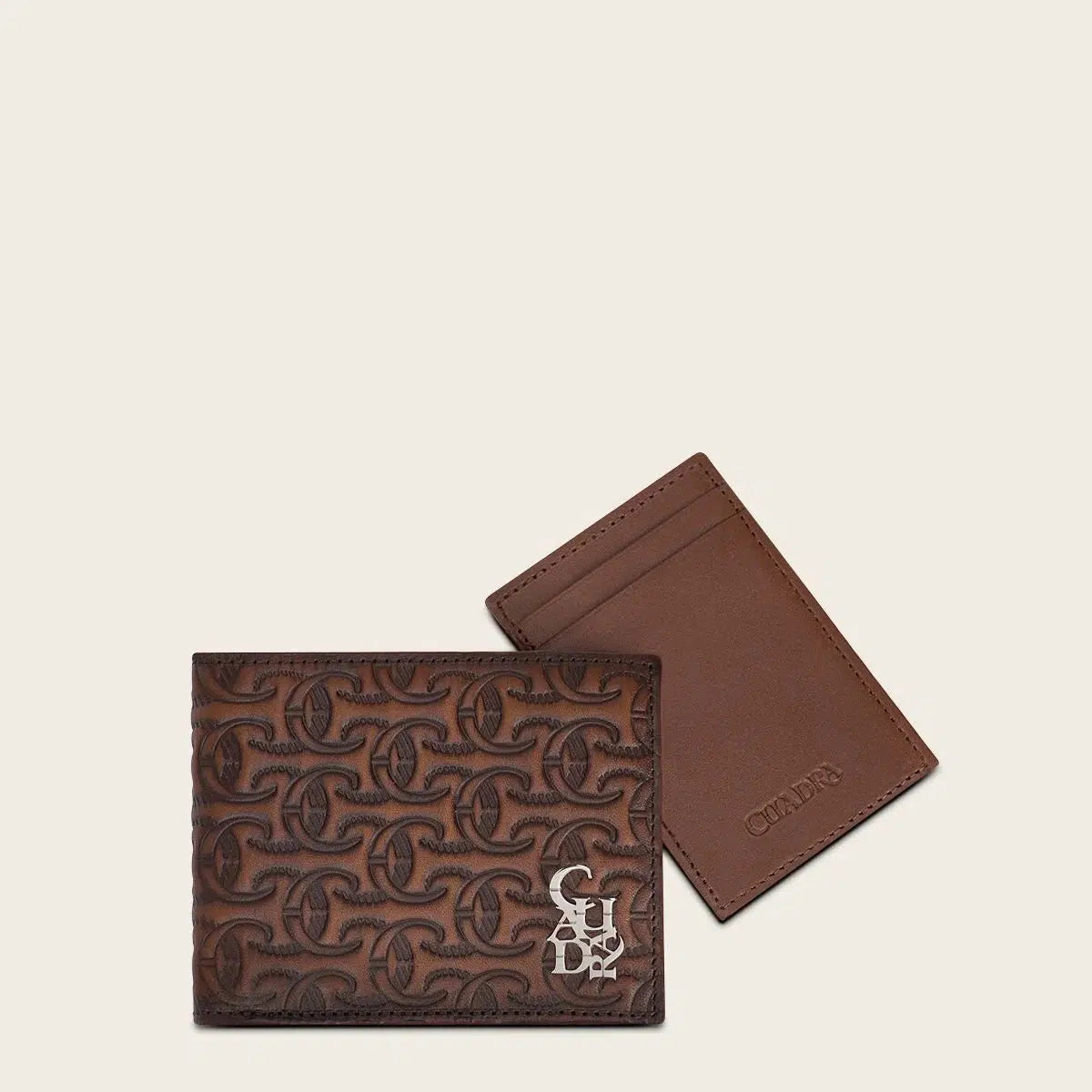 Genuine Cuadra Honey Cowhide Leather Bi-Fold Wallet for Men - Premium RFID Blocking Wallet for Everyday Use & Travel