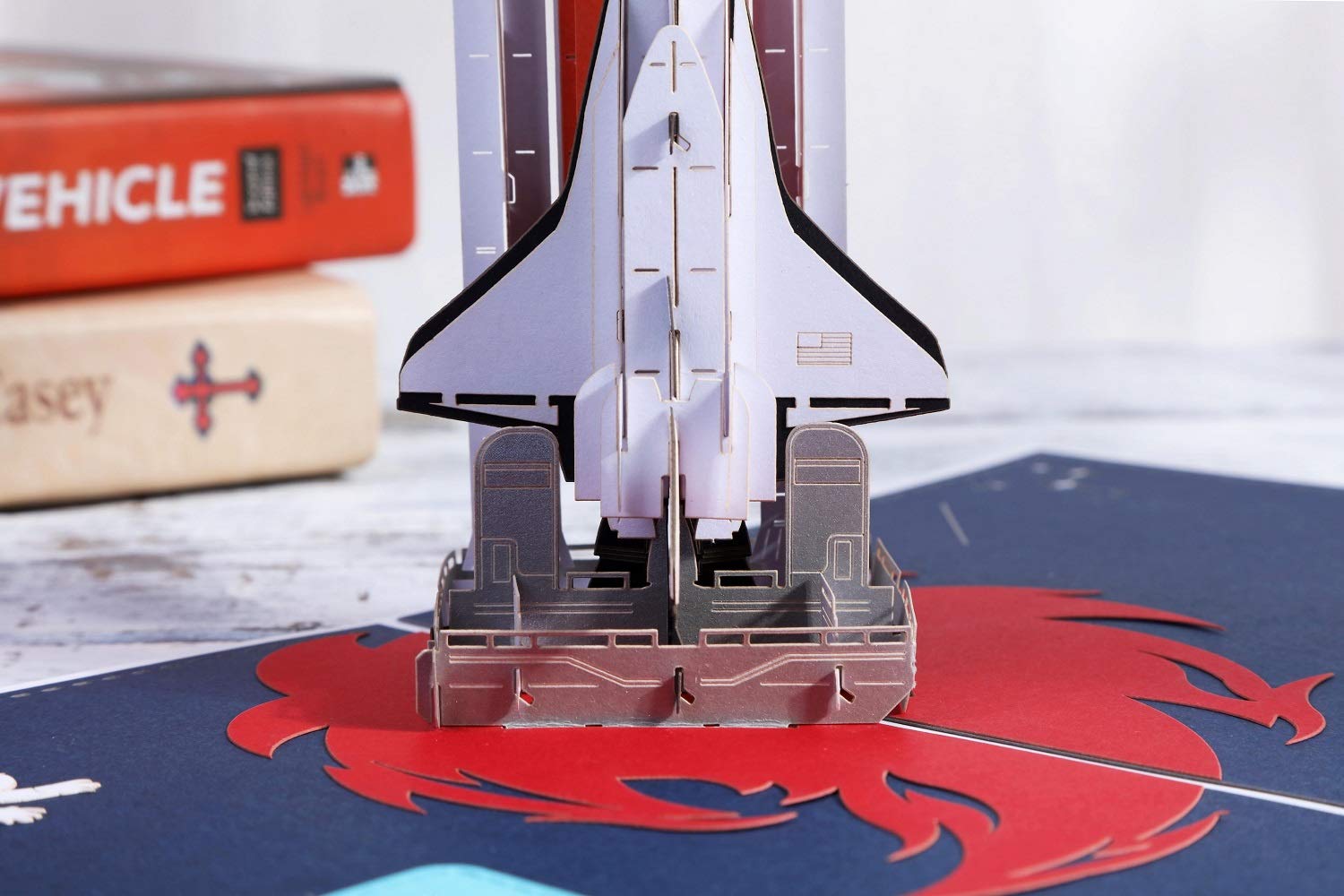 3D Pop Up Space Birthday Thank You Cards - Spaceship Launching Encouragement Greeting Card for Graduation, Birthday Gifts (Blue) | Perfect for Space-Themed Parties, Graduation Celebrations & Special Occasions