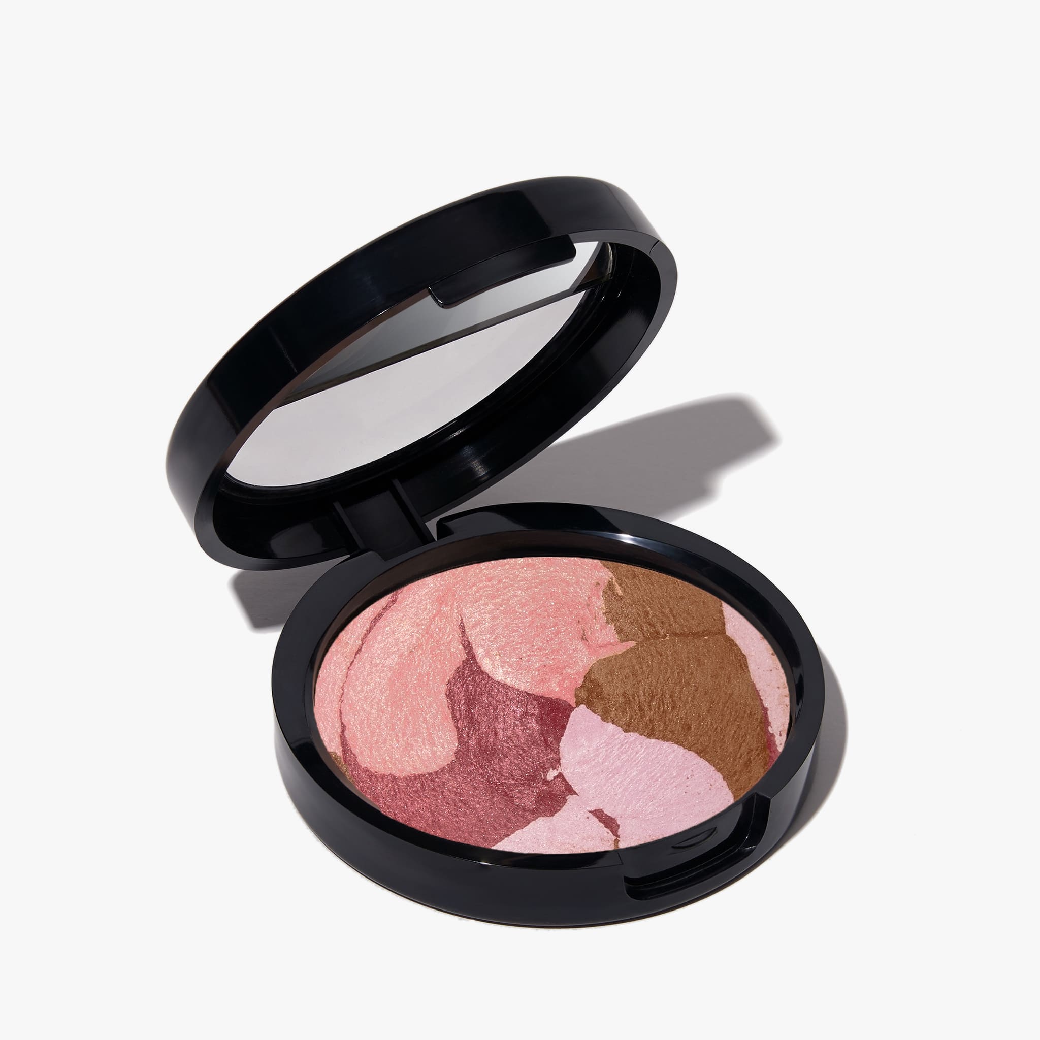 Baked Blush and Bronze 2-in-1 Marbleized Makeup Palette - Perfect for Contouring & Highlighting for Day to Night Looks