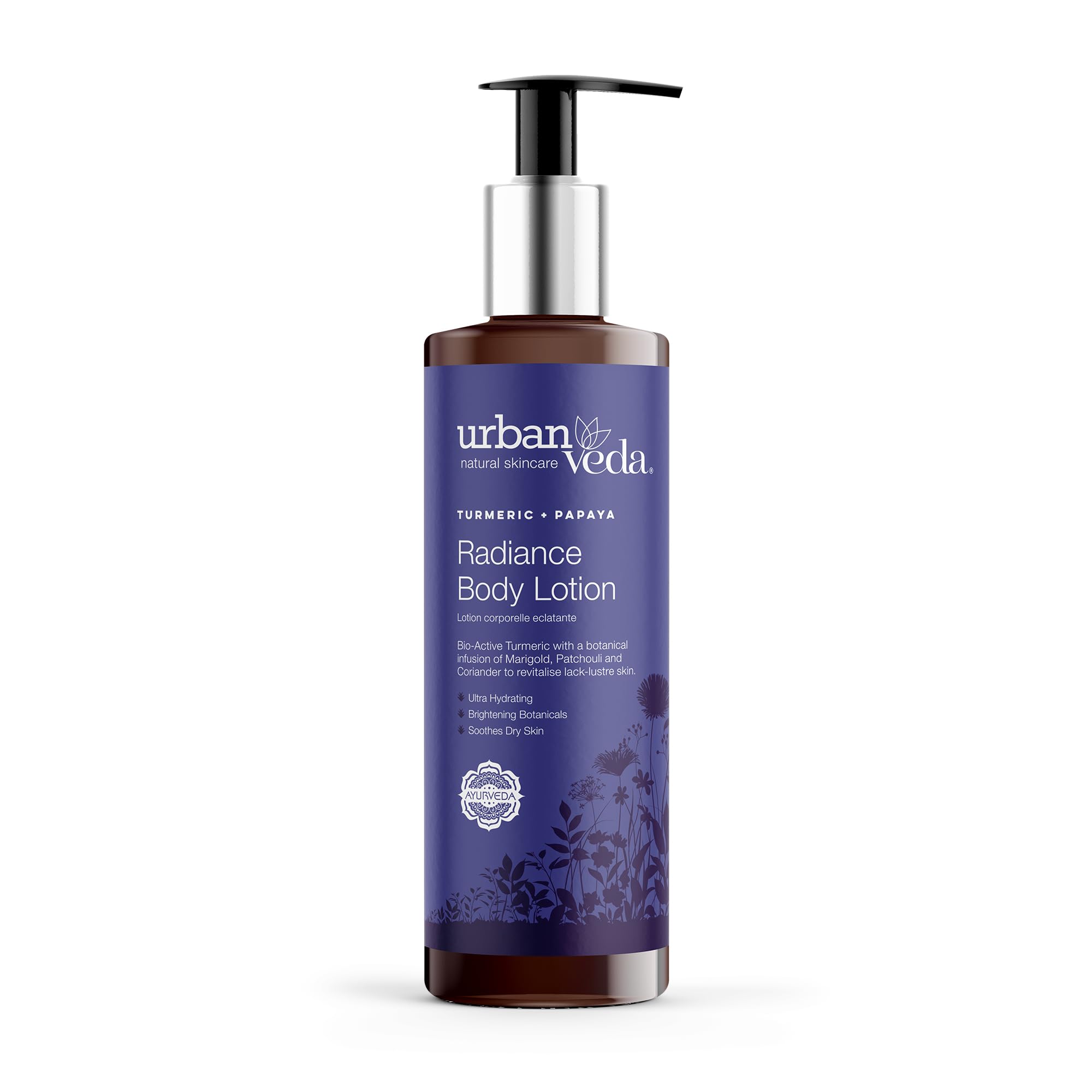 Urban Veda Radiance Body Lotion - Brightening & Hydrating Moisturizer for Dry & Dull Skin with Glycerin | Skin Care Body Cream for Men & Women | 250 ML | Perfect for Daily Hydration & Glowing Skin