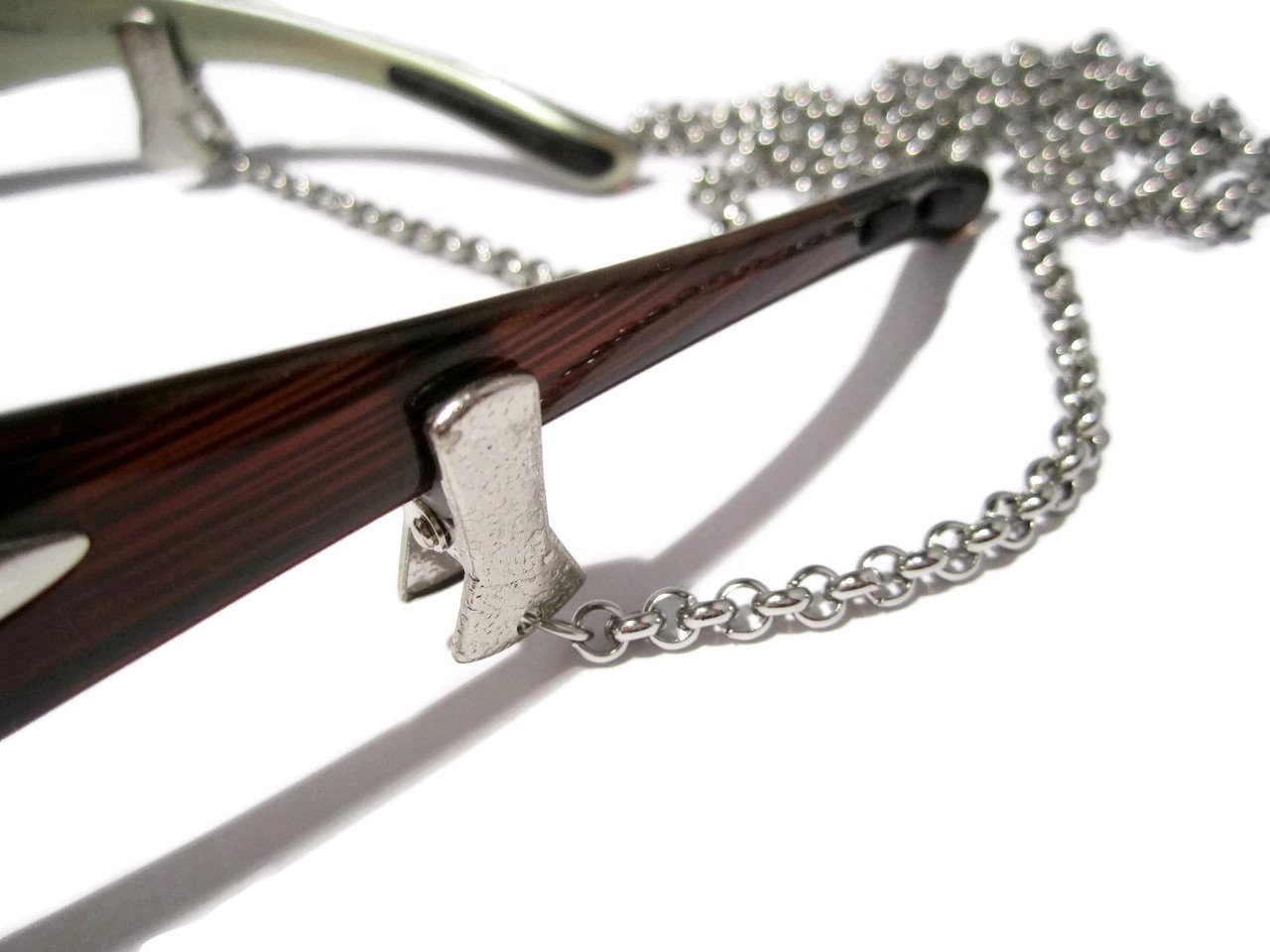 Circles Chain Clip Eyeglass Holder - Secure Glasses Holder with Strong Clip Grips for Reading, Driving & Outdoor Activities