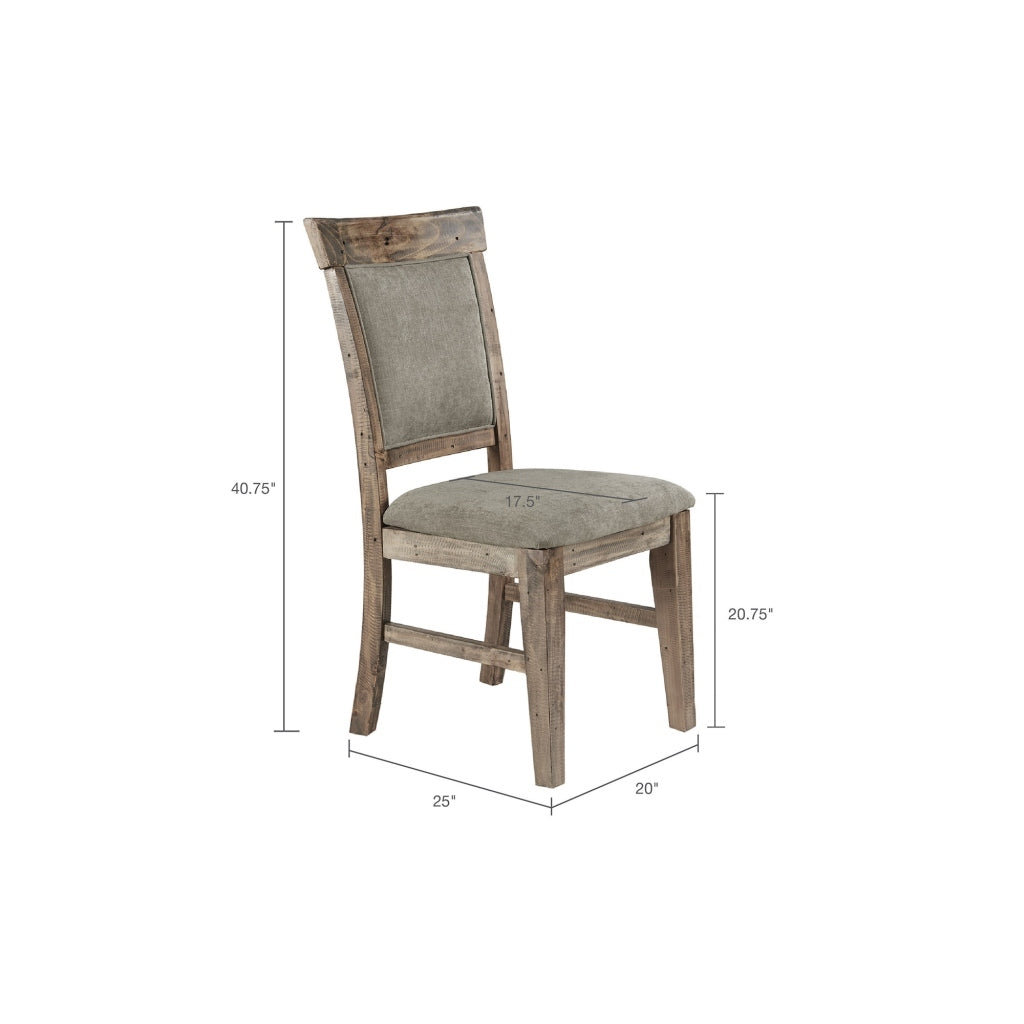 Modern Dining Chairs Set of 2 - Sturdy Wooden Side Chairs with Padded Seat - Perfect for Kitchen, Dining Room, Breakfast Nook & Small Spaces