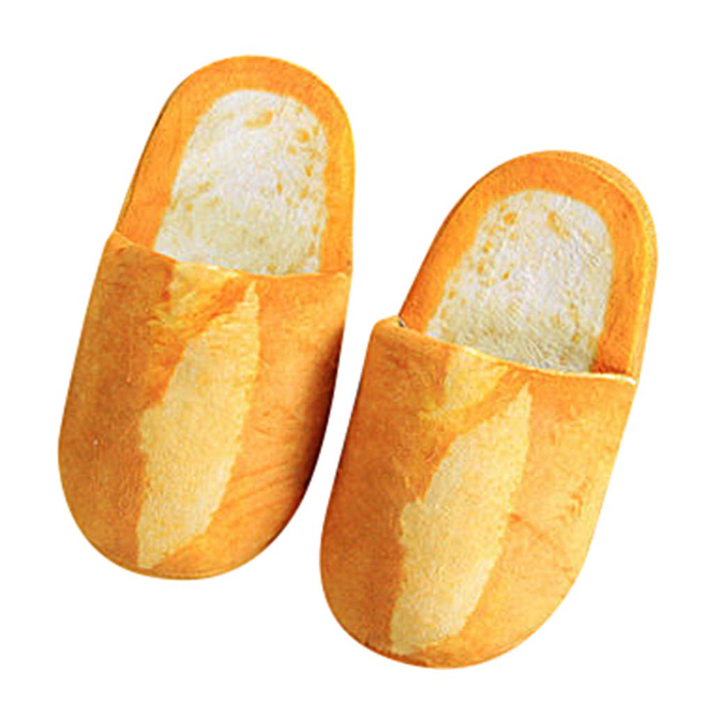 Cozy Plush Bread Slippers for Adults - Warm Winter House Shoes for Women & Men | Soft Indoor Home Footwear for Relaxation & Comfort
