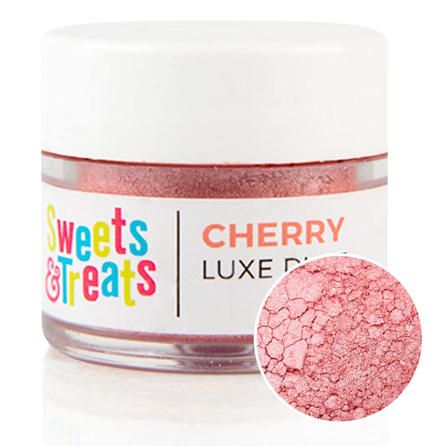 Edible Red Luster Dust for Cake Decorating - Food Safe Glitter Powder for Cakes, Cupcakes, Fondant, Drips & Edible Paint - Perfect for Birthday Cakes, Wedding Desserts & DIY Baking Projects