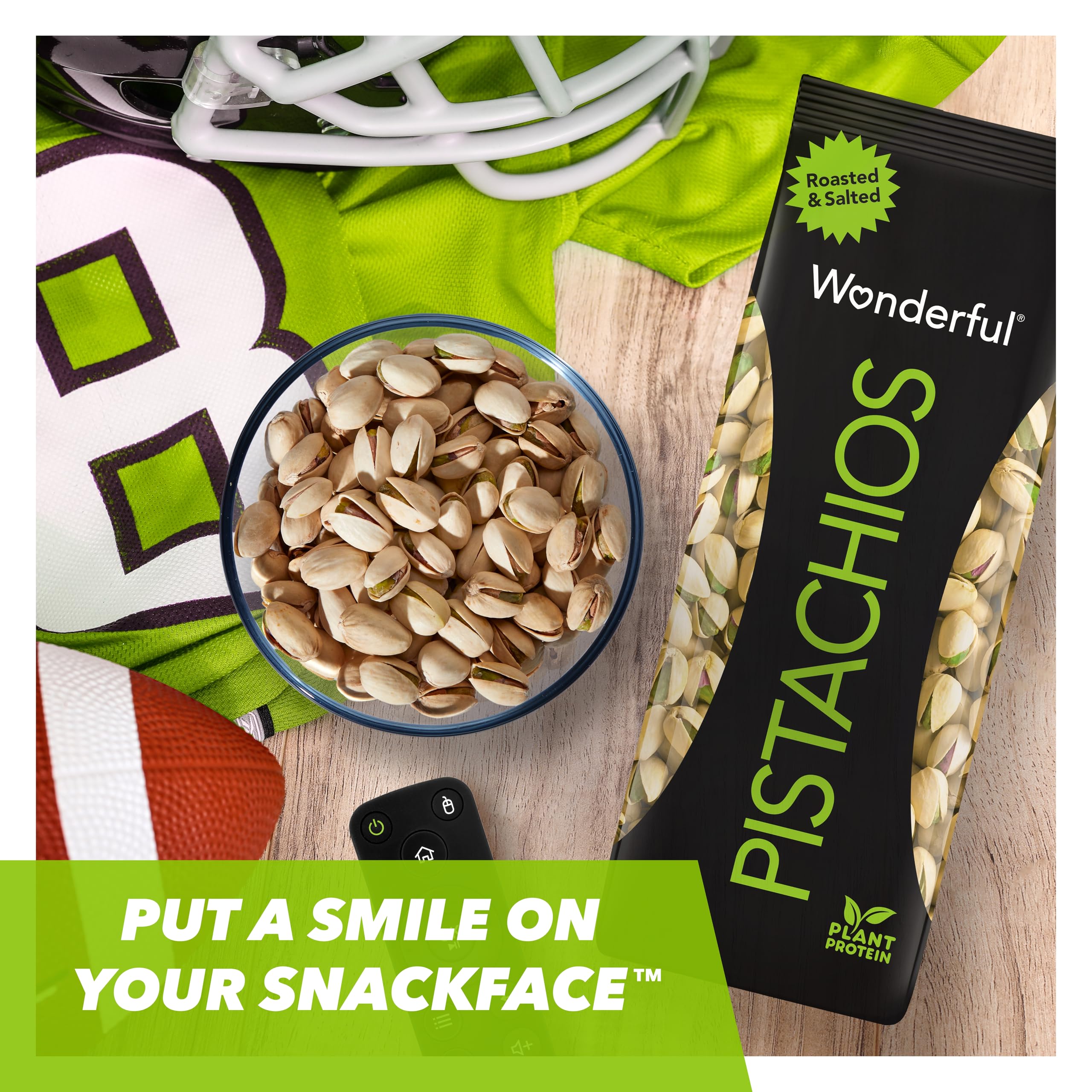 Wonderful Pistachios In Shell - Roasted & Salted Nuts, 32oz (2lb) Bulk Bag | High Protein Snack, Gluten Free, Healthy Snacks for Weight Loss | Perfect for Office, Gym, Hiking & Movie Night Snacking