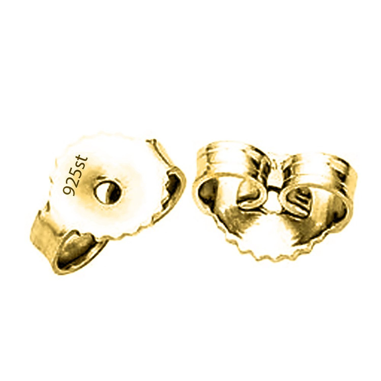 14K Gold Overlay Sterling Silver Earrings with Cubic Zirconia - 10 Elegant Styles for Women | Perfect for Weddings, Parties & Everyday Wear