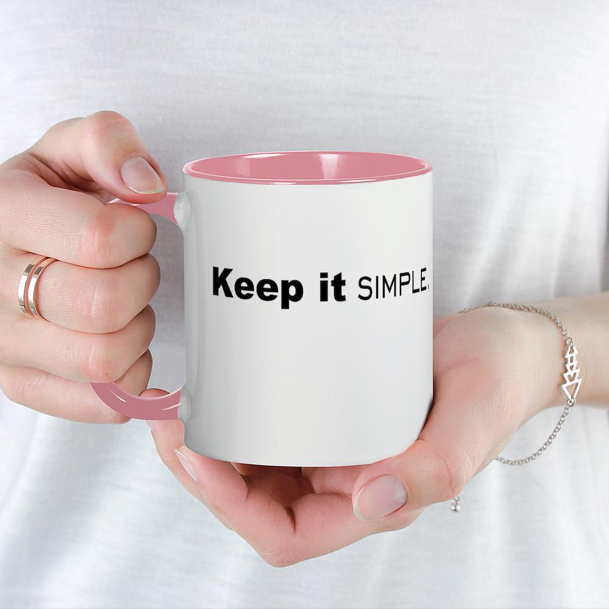 Keep It Simple 11 oz Ceramic Coffee Mug (325 ml) - Perfect for Home, Office & Gifts | CafePress