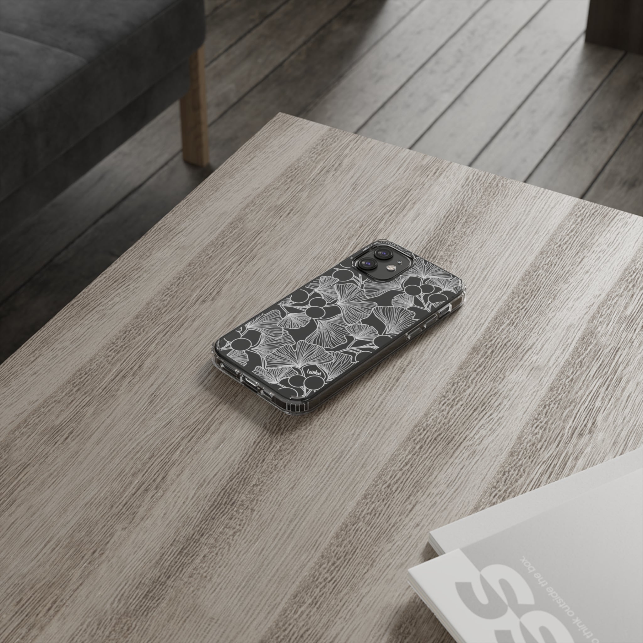 Premium Gingko Clear Phone Case - Slim Protective Cover for iPhone & Samsung - Perfect for Everyday Use, Travel & Outdoor Activities