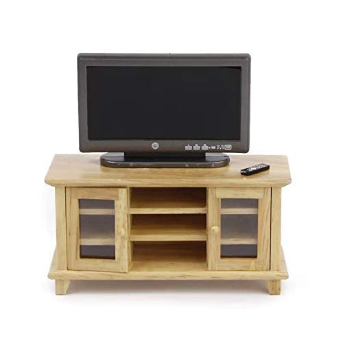 1:12 Scale Miniature Dollhouse TV - Realistic Dollhouse Accessories for Kids Play, DIY Home Decor & Model Scenes | Perfect for Dollhouse Miniatures, Kids Toys & Collectibles