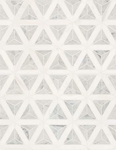 Carrara Faceted White