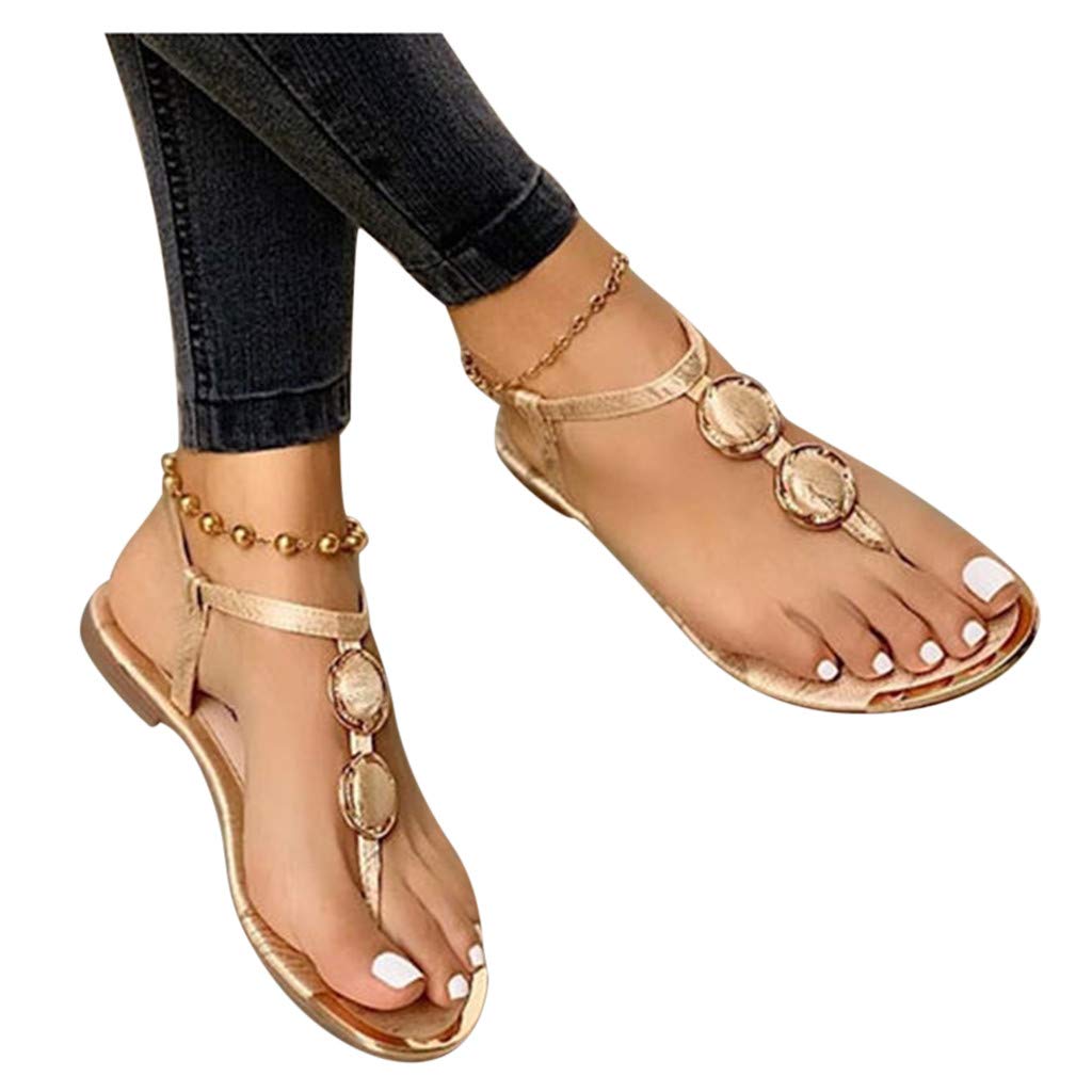 AOKASII Women's Platform Sandals - Slip On Casual Flip Flops with Open Toe for Summer, Beach & Travel - Comfortable Walking Sandals for Vacation, Poolside & Outdoor Activities