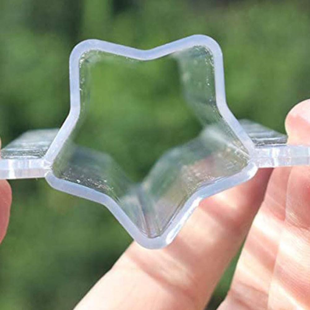 Yardwe 10PCS Plastic Cucumber Shaping Molds - Star & Heart Shaped Fruit & Vegetable Forming Tools for Garden DIY, Food Decoration, and Kids Cooking Activities