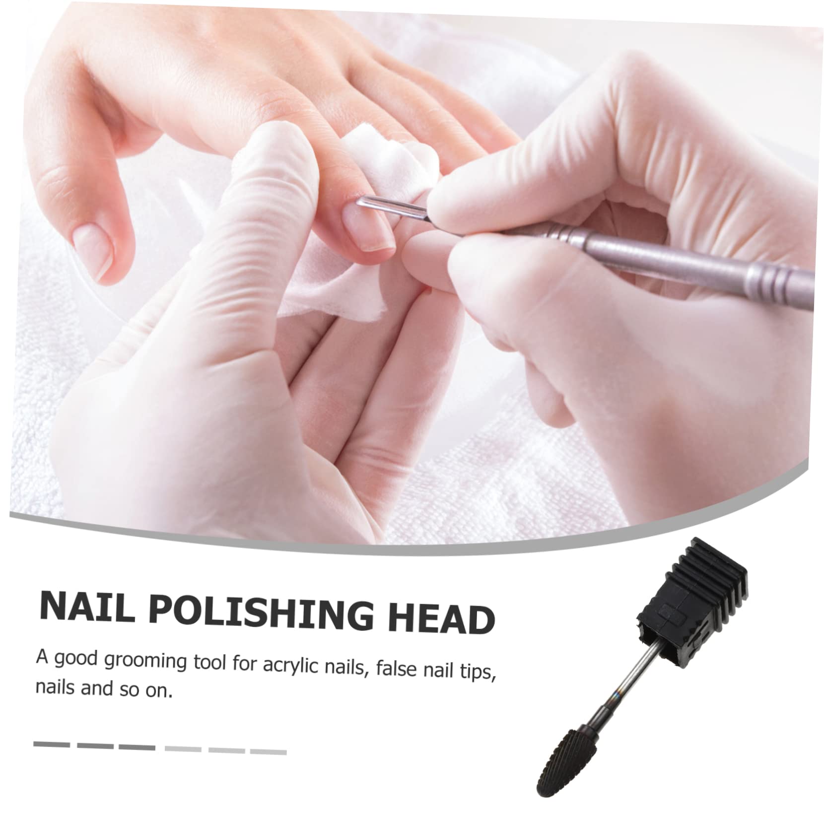 FOMIYES Professional Black Tungsten Carbide Nail Drill Bits - Salon-Grade Manicure & Pedicure Sanding Tools for Nail Art, Acrylics & Gel Polish - Perfect for Home Use & Professional Nail Salons