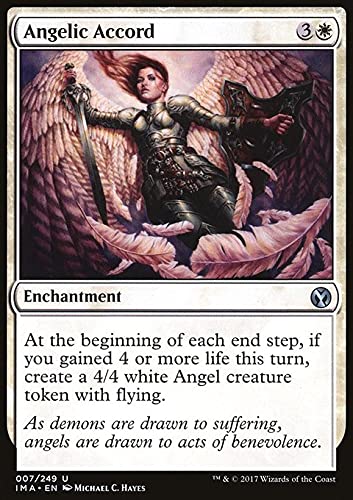 MTG Magic: The Gathering - Angelic Accord (7) Iconic Masters IMA Trading Card | Collectible Game Card for Deck Building & Strategy Games