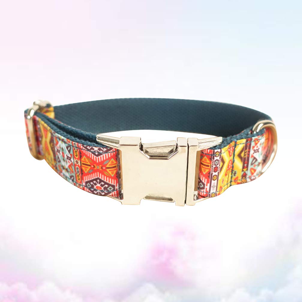 Handmade Adjustable Dog Collar for Small Medium Large Dogs - Soft Comfortable Pet Collar with D-Ring for Leash - Perfect for Walking, Training, and Outdoor Adventures