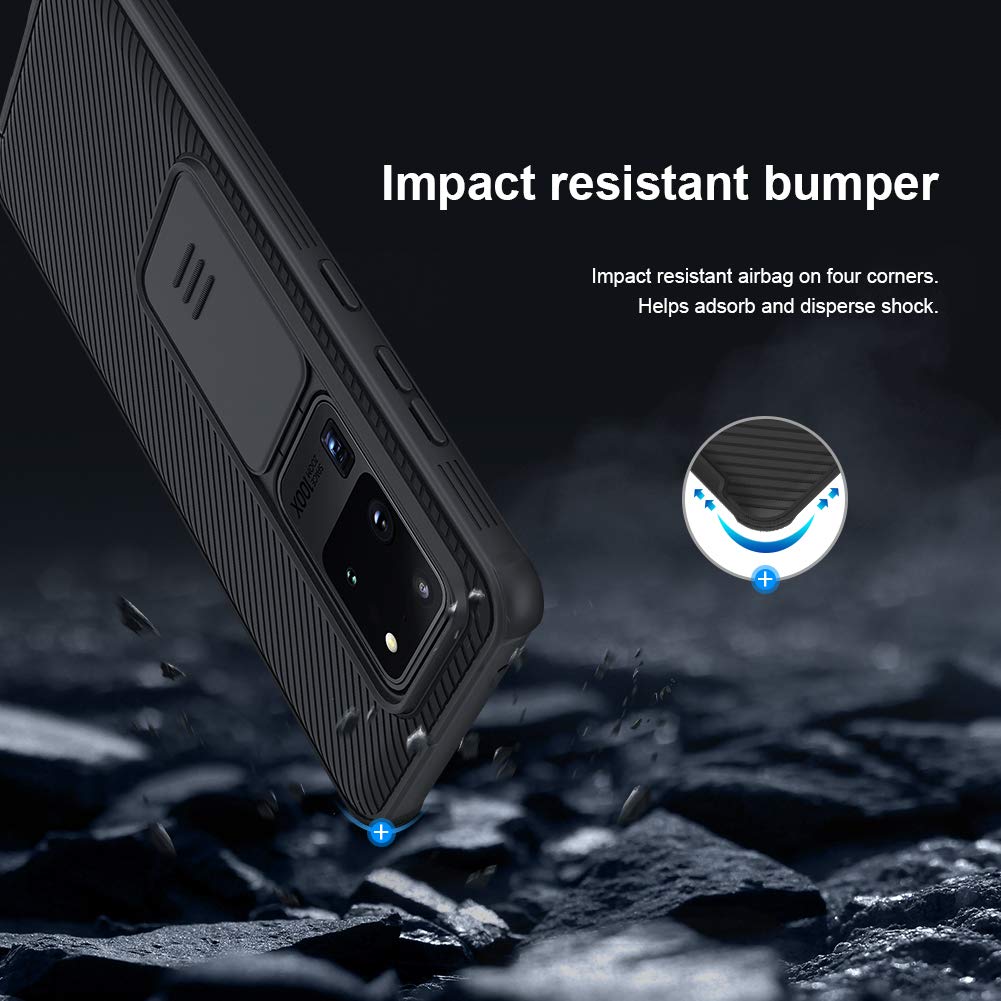 Slim Protective Case for Samsung Galaxy S20 Ultra - Hard PC + TPU Cover with Camera Protector | Ultra Thin Anti-Scratch Phone Case | Perfect for Everyday Use, Travel & Outdoor Activities