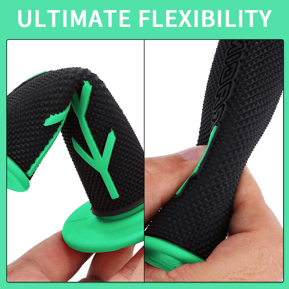 JFG RACING Dirt Bike Handlebar Grips & Cross Bar Pad Kit - 7.87