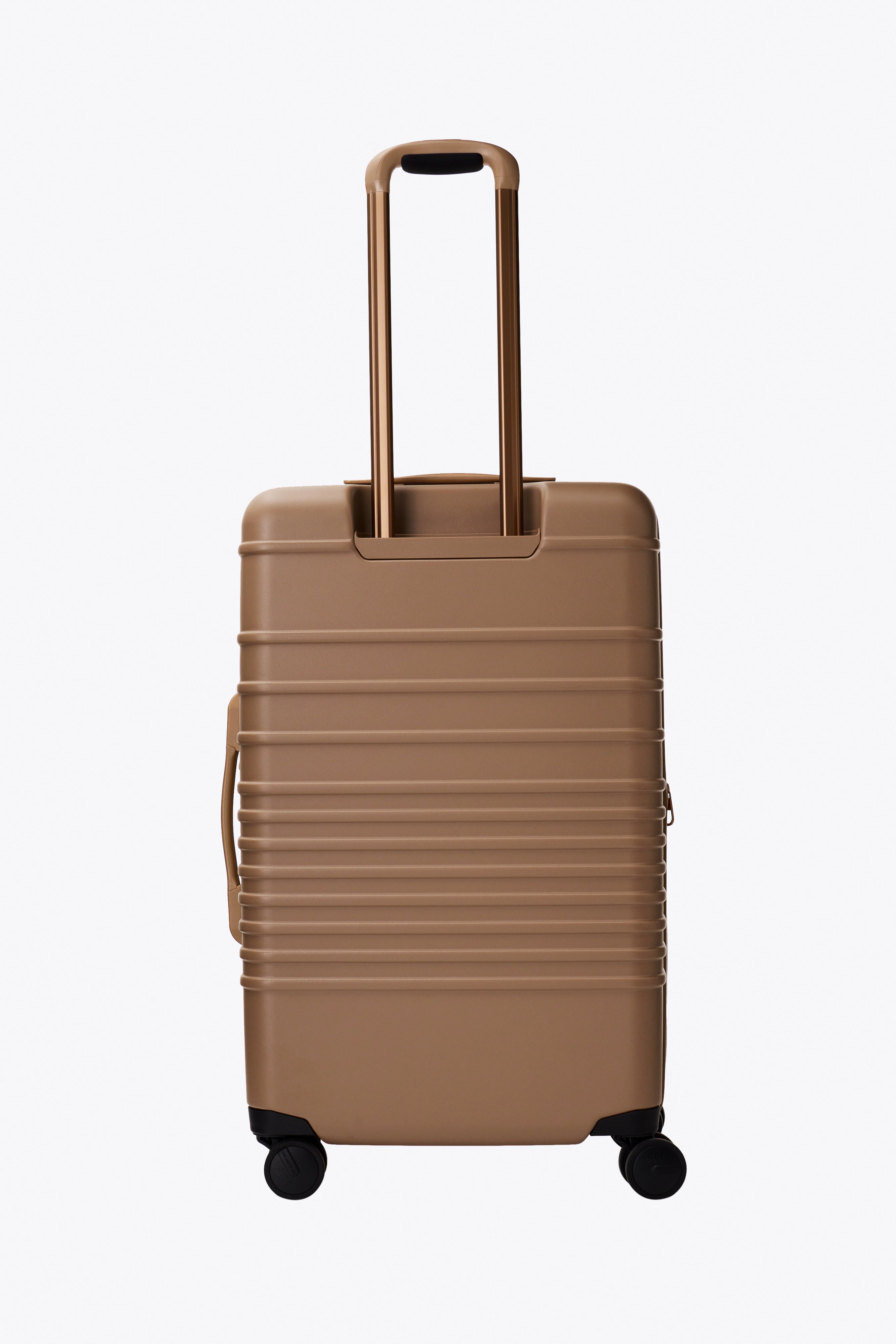 Medium Check-In Roller Suitcase in Camel Color - Perfect for Air Travel & Business Trips
