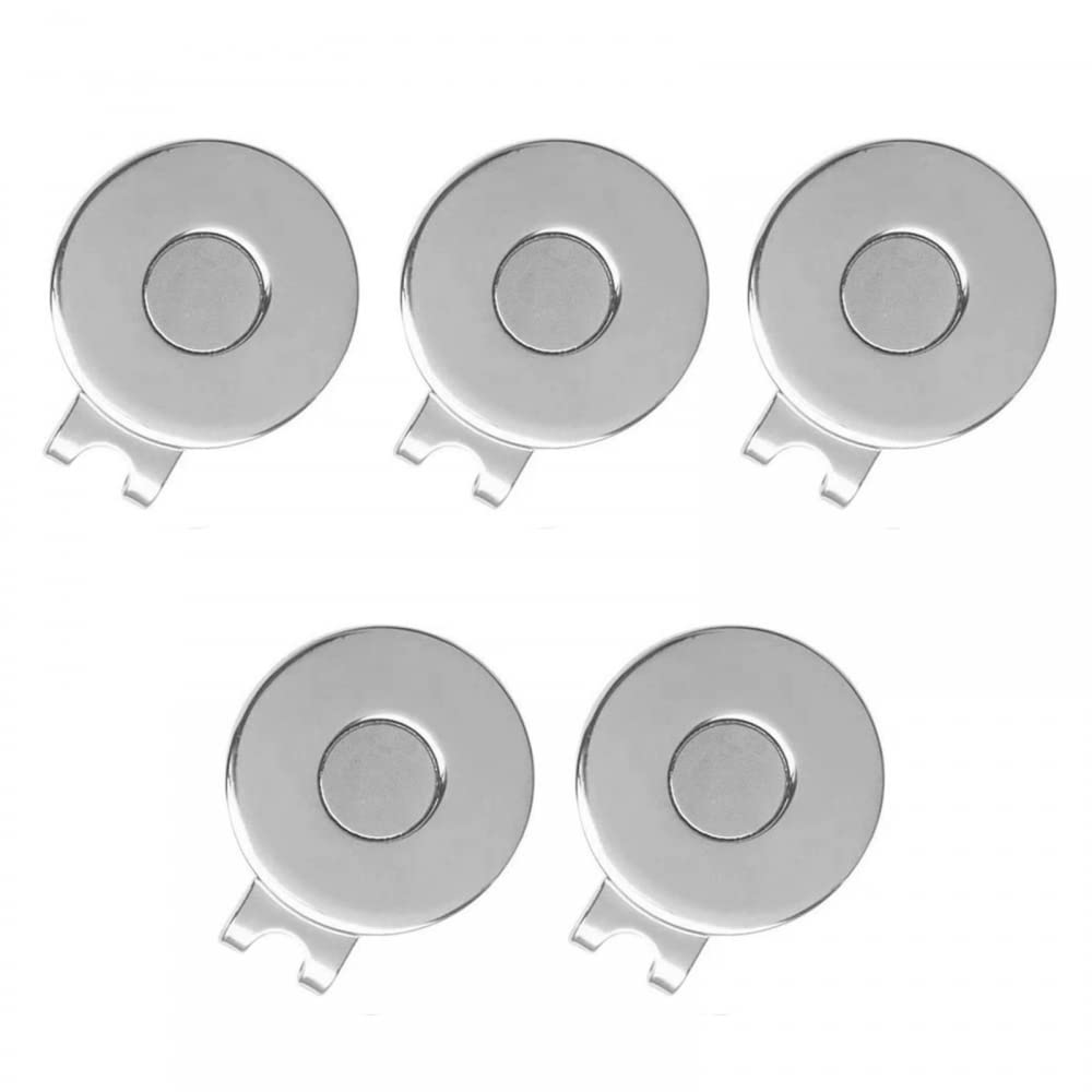 DONGKER 5PCS Magnetic Golf Hat Clip - Golf Ball Marker for Gloves, Hats, Bags & Visors | Perfect Golf Accessories for Players & Enthusiasts | Ideal for Golf Courses & Training Sessions