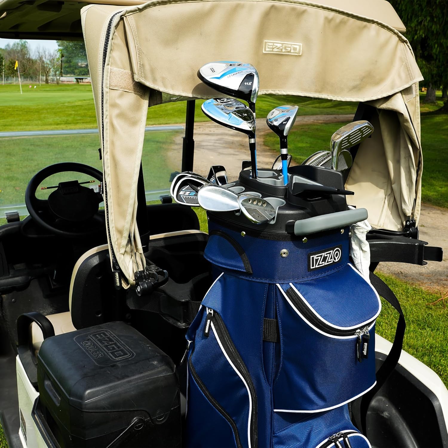 Izzo Vault Bag - Premium Golf Stand Bag with 14-Way Divider & Comfortable Dual Strap - Perfect for Golfers, Travel & Outdoor Sports
