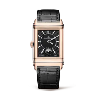 Jaeger-LeCoultre Reverso Classic Duoface Small Seconds 18K Rose Gold Men's Luxury Watch - Perfect for Business, Formal Events & Collectors