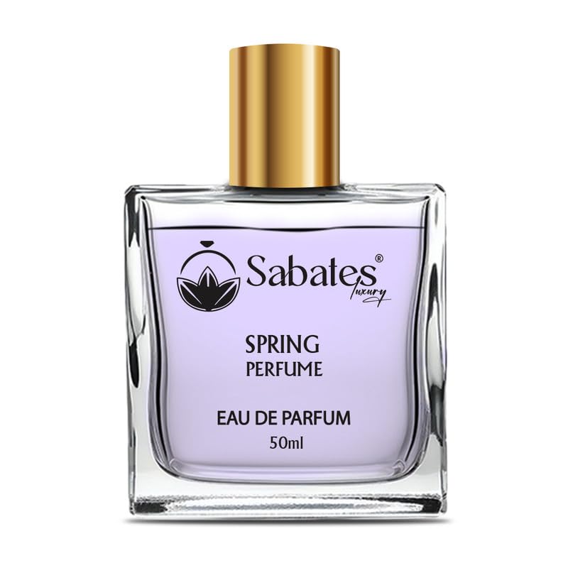 Sabates Spring Perfume for Women - Long Lasting Eau De Parfum Fragrance Spray (50ml) - Floral Fresh Scent Gift for Her - Perfect for Daily Wear, Date Nights & Special Occasions