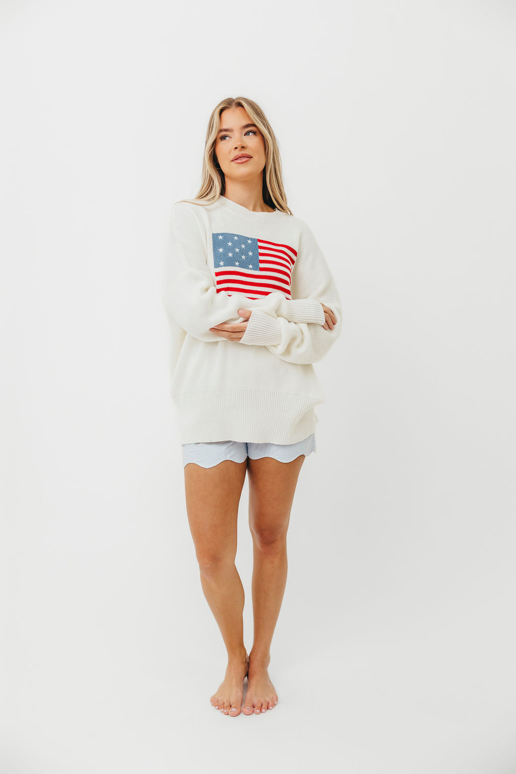 American Honey White Sweater - Soft & Cozy Knit Pullover for Women | Perfect for Fall & Winter Outfits